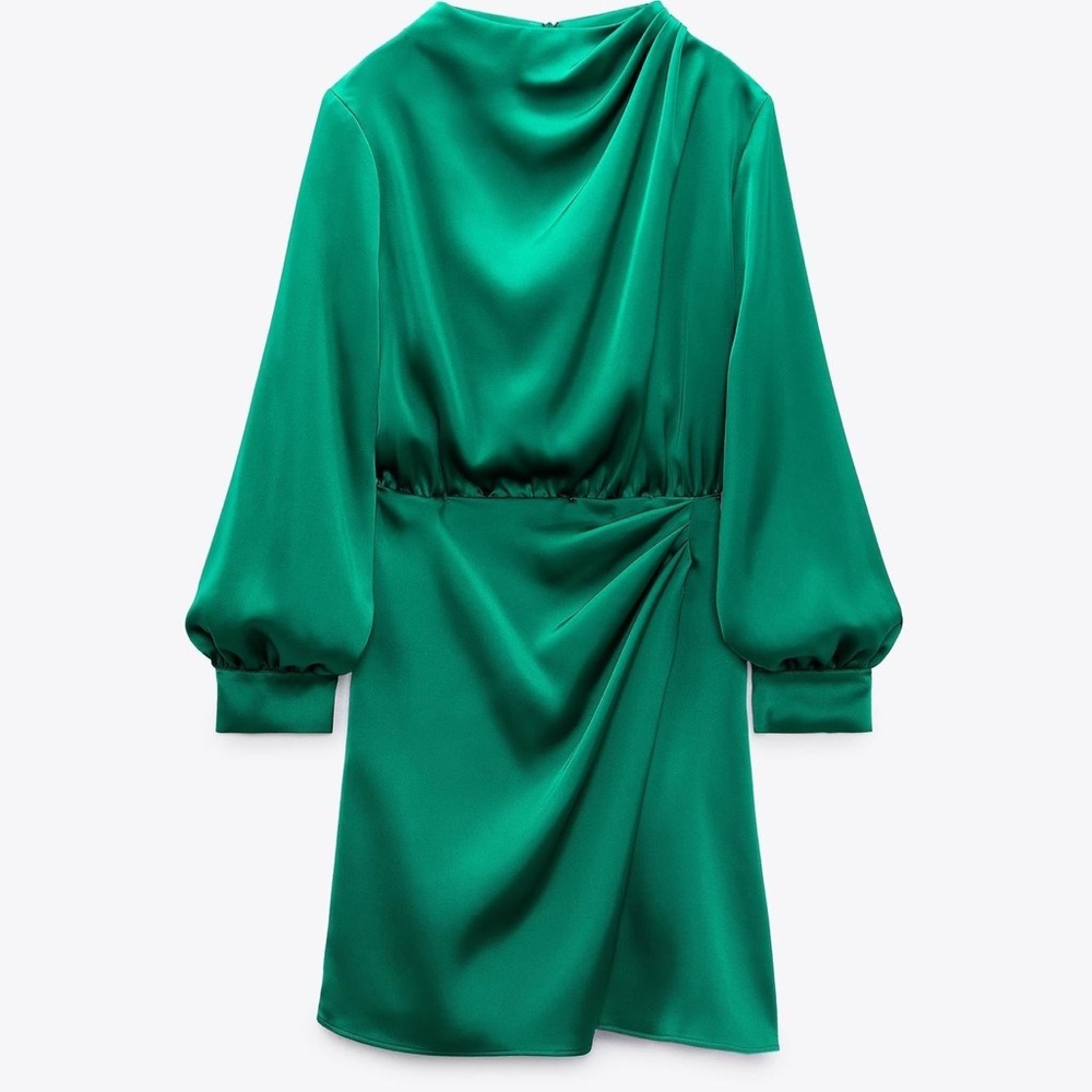 Zara Women's Green Dress - Picture 2 of 10